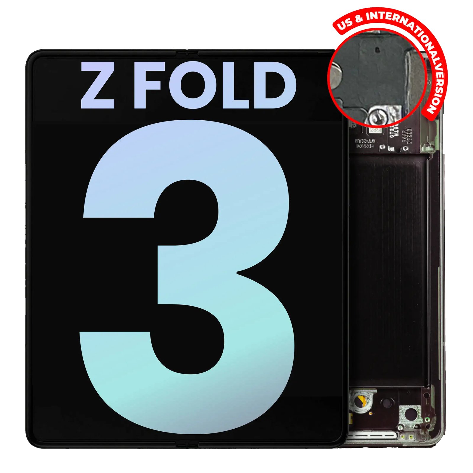 Samsung Galaxy Z Fold 3 Inner Display Screen | Original Main Foldable Screen Replacement | Complete Display Assembly